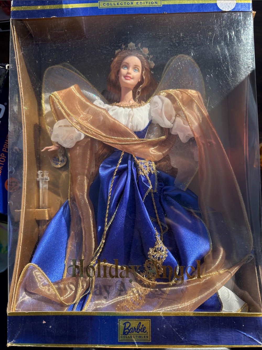 Barbie Blue and Gold Holiday Angel Doll